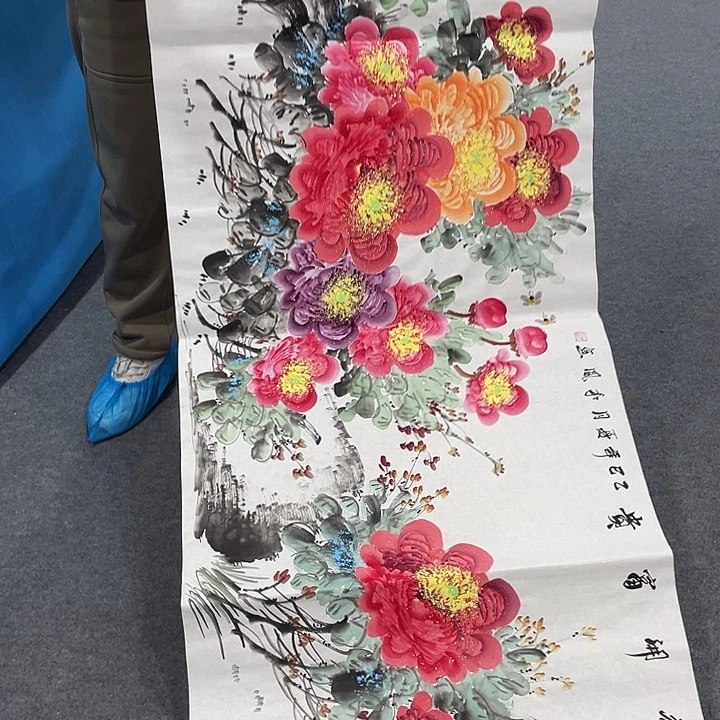 国画今天上午国画作品展示