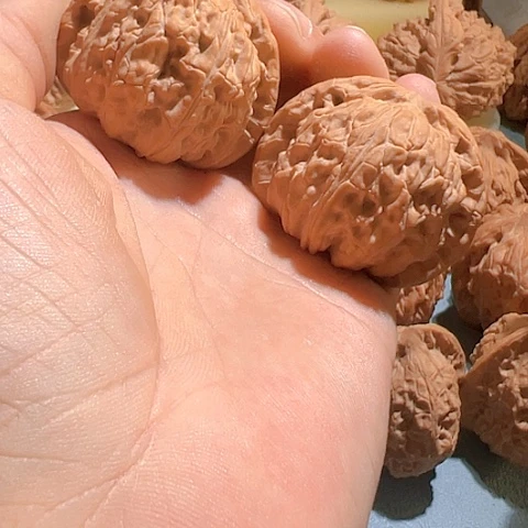 文玩核桃把件闷白43