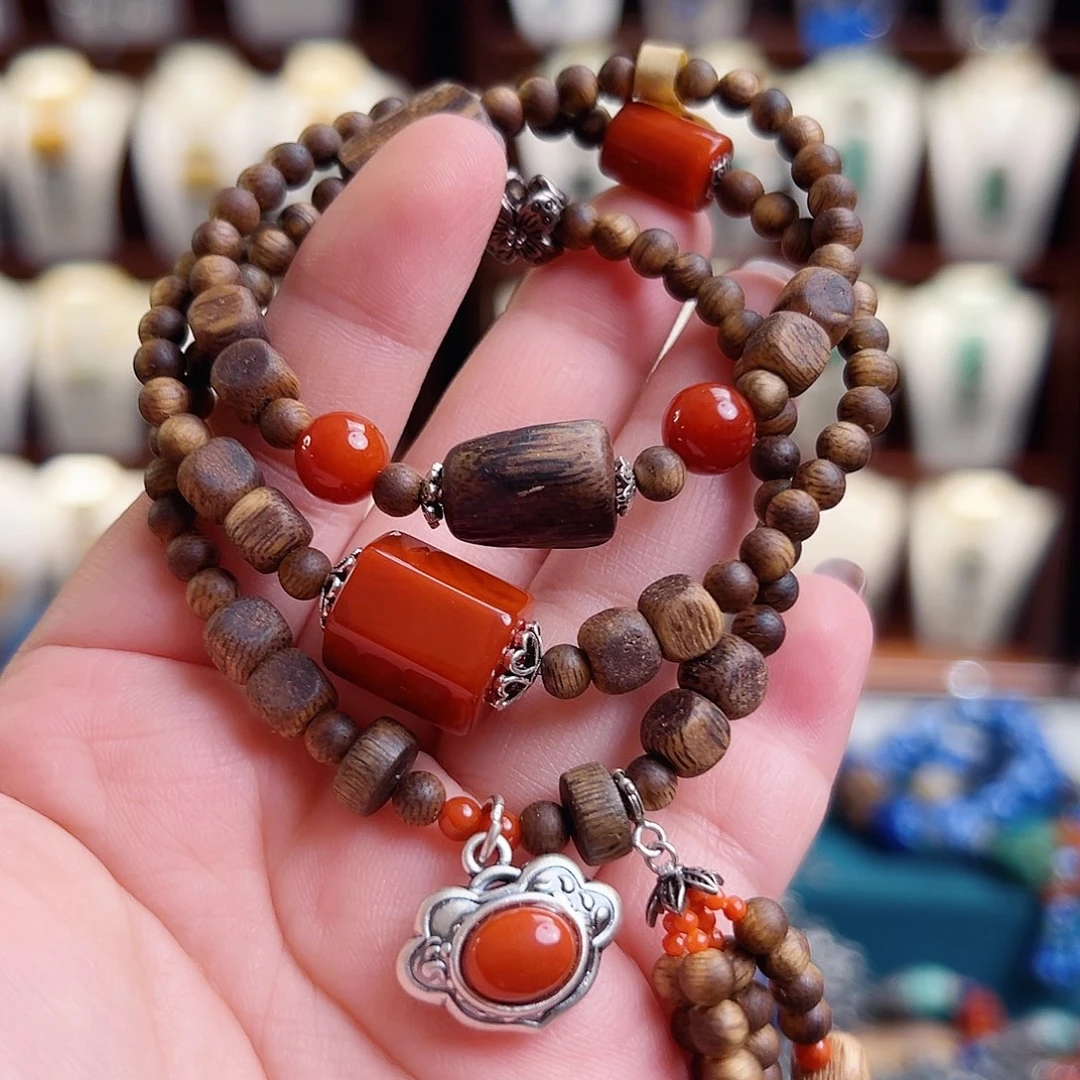 玛瑙未镶嵌手链国风