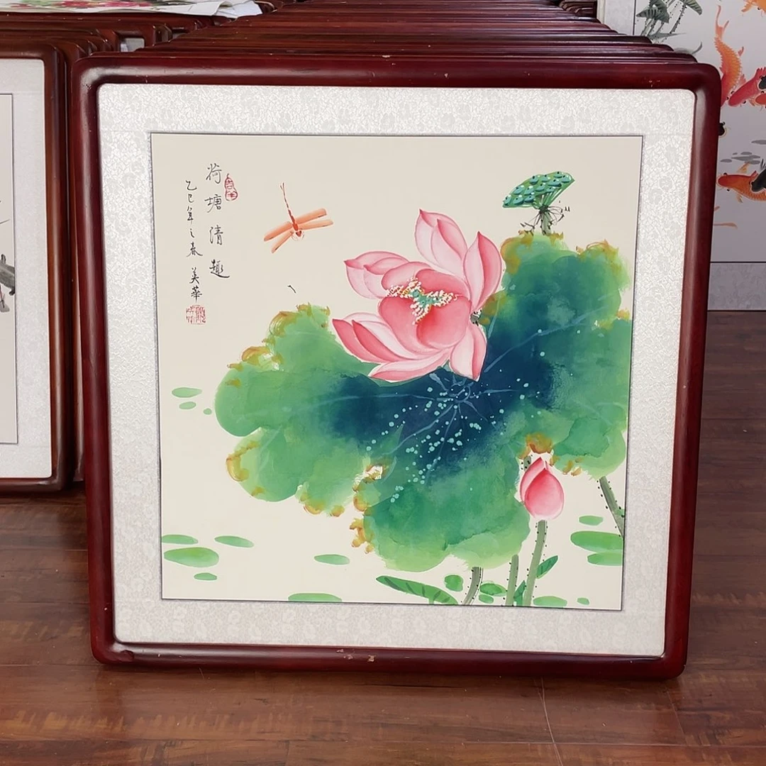 国画带框尺寸63*63厘米