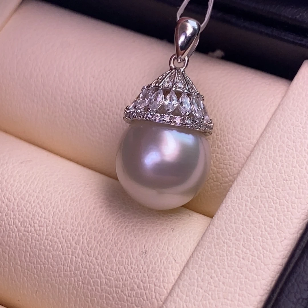 颈饰银S925镶嵌海水珍珠