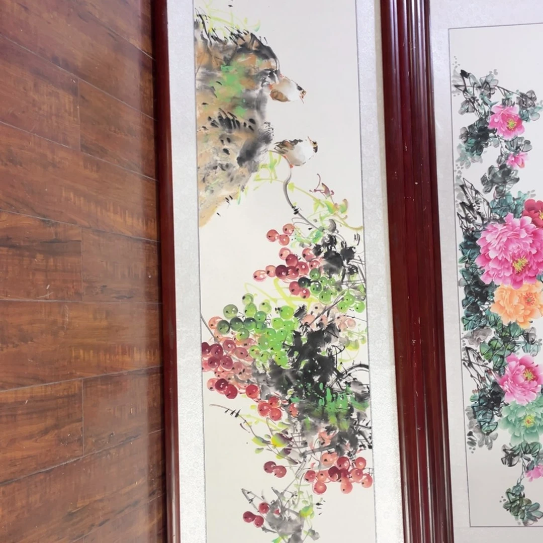 国画带框尺寸48*163厘米