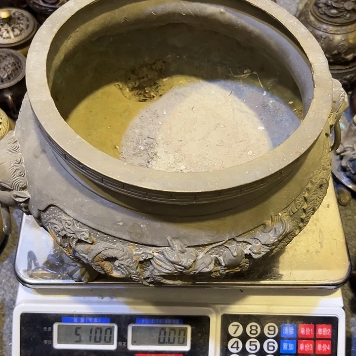 金***宝黄铜摆件，文房工艺品摆件