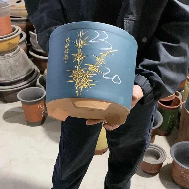 紫砂花盆紫砂花盆
