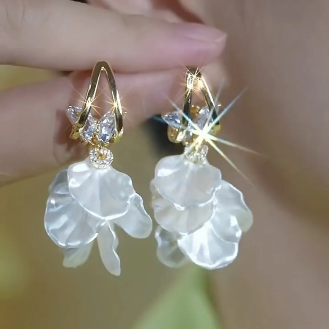 铜合金耳饰 【比翼双飞】时尚气质百搭耳环