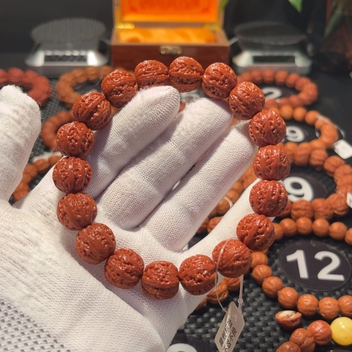 手串文玩核桃论****明核桃手串1.5尺寸全品