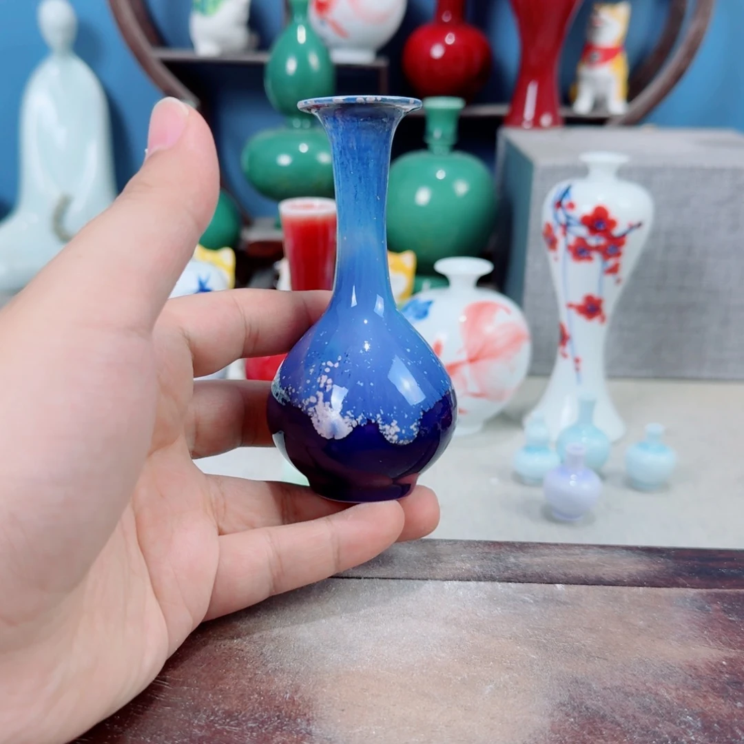 陶瓷手工小花器摆件