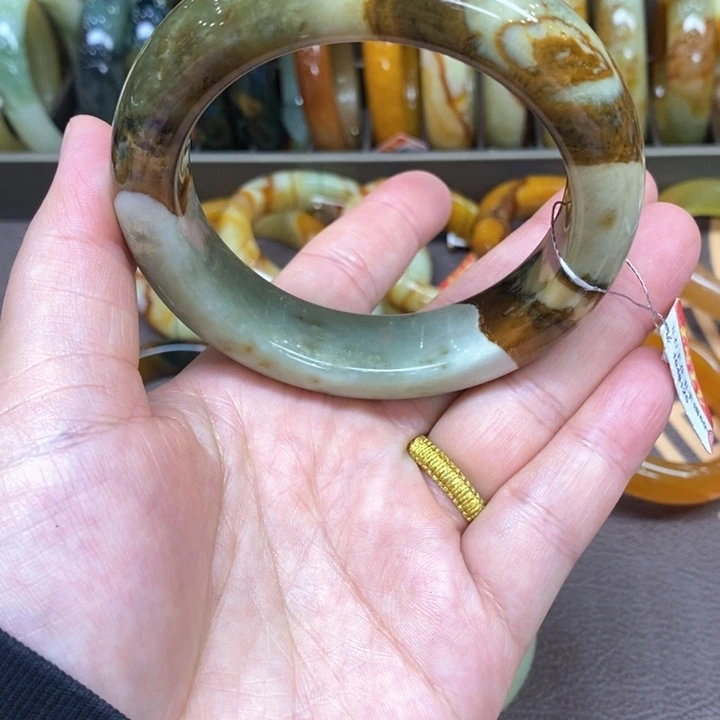 未镶嵌蛇纹石玉手镯