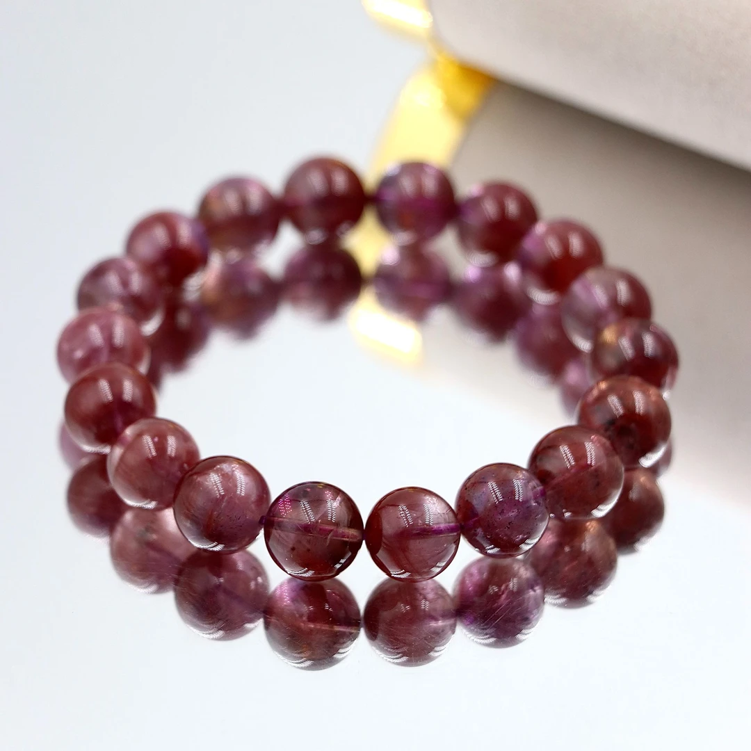 高阶老矿玉化体紫钛天眼极光23水晶手串S1849-尺寸可选多样性发一