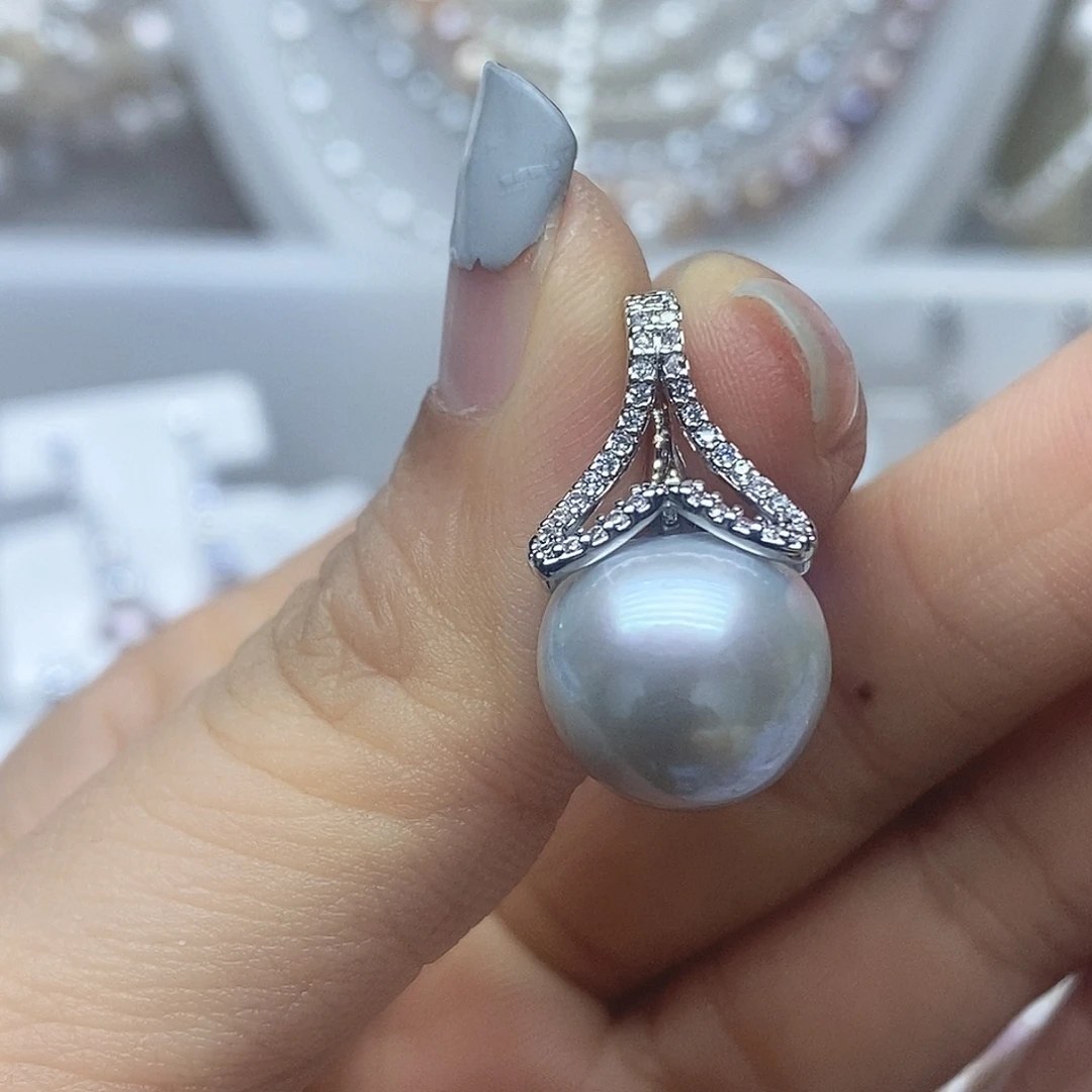 未镶嵌吊坠淡水珍珠