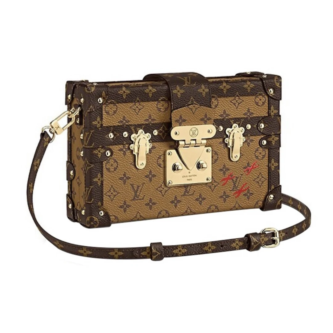 99新 LouisVuitton/路易威登 【晶晶专属】老花硬盒子拼黑包/JM