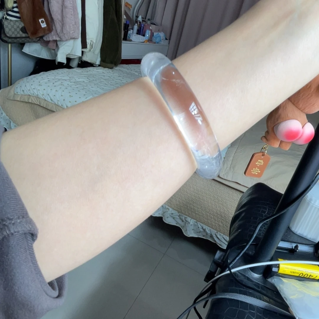 手镯水晶未镶嵌手镯60.4圈口7号