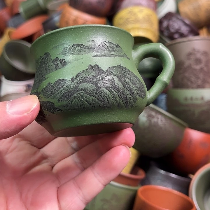 紫砂茶杯全手工紫砂主人杯