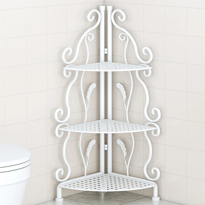 浴室置物架落地多层卫生间多功能架厕所收纳架子洗手间三角脸盆架