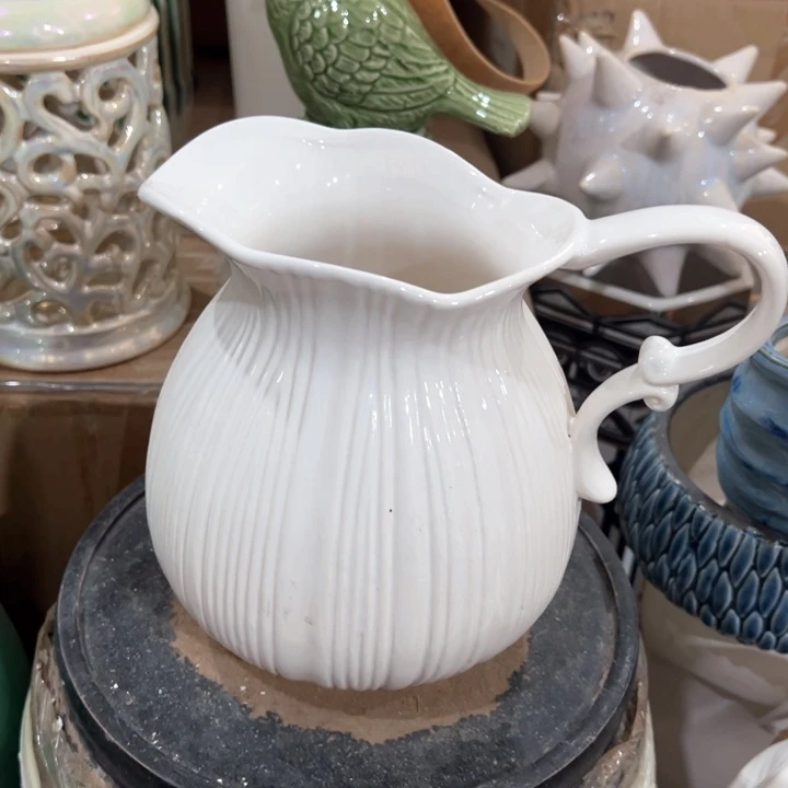 瓷花瓶摆件外贸出口（微瑕）高17口9公分