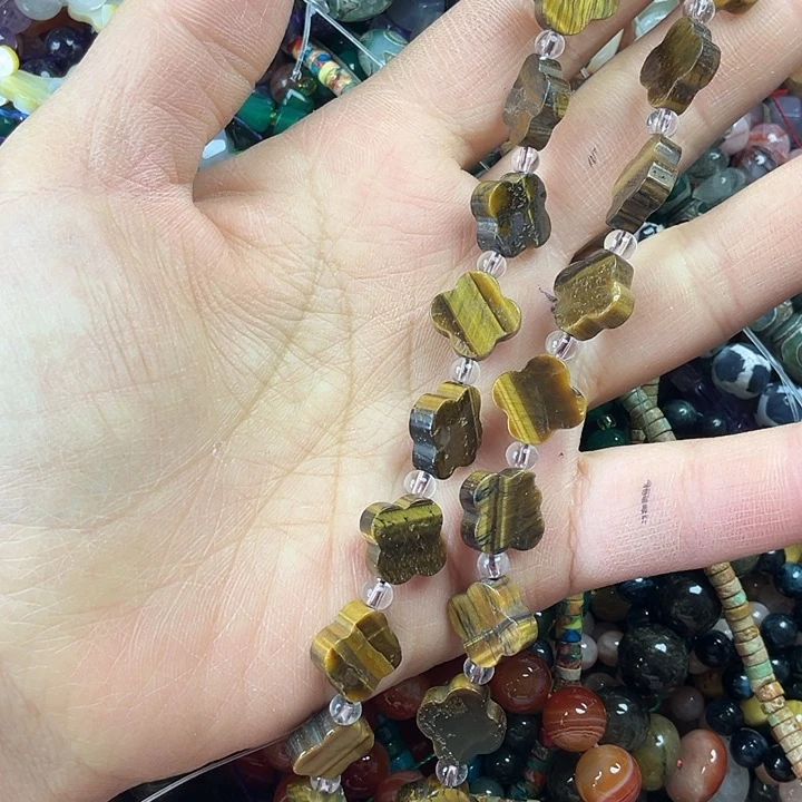 查罗石散珠合金卡13四叶草一条