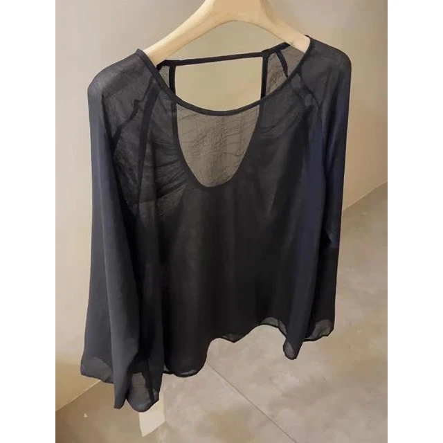 气质好的想转圈圈！法式设计感长袖衬衫女洋气别致时尚风气质上衣