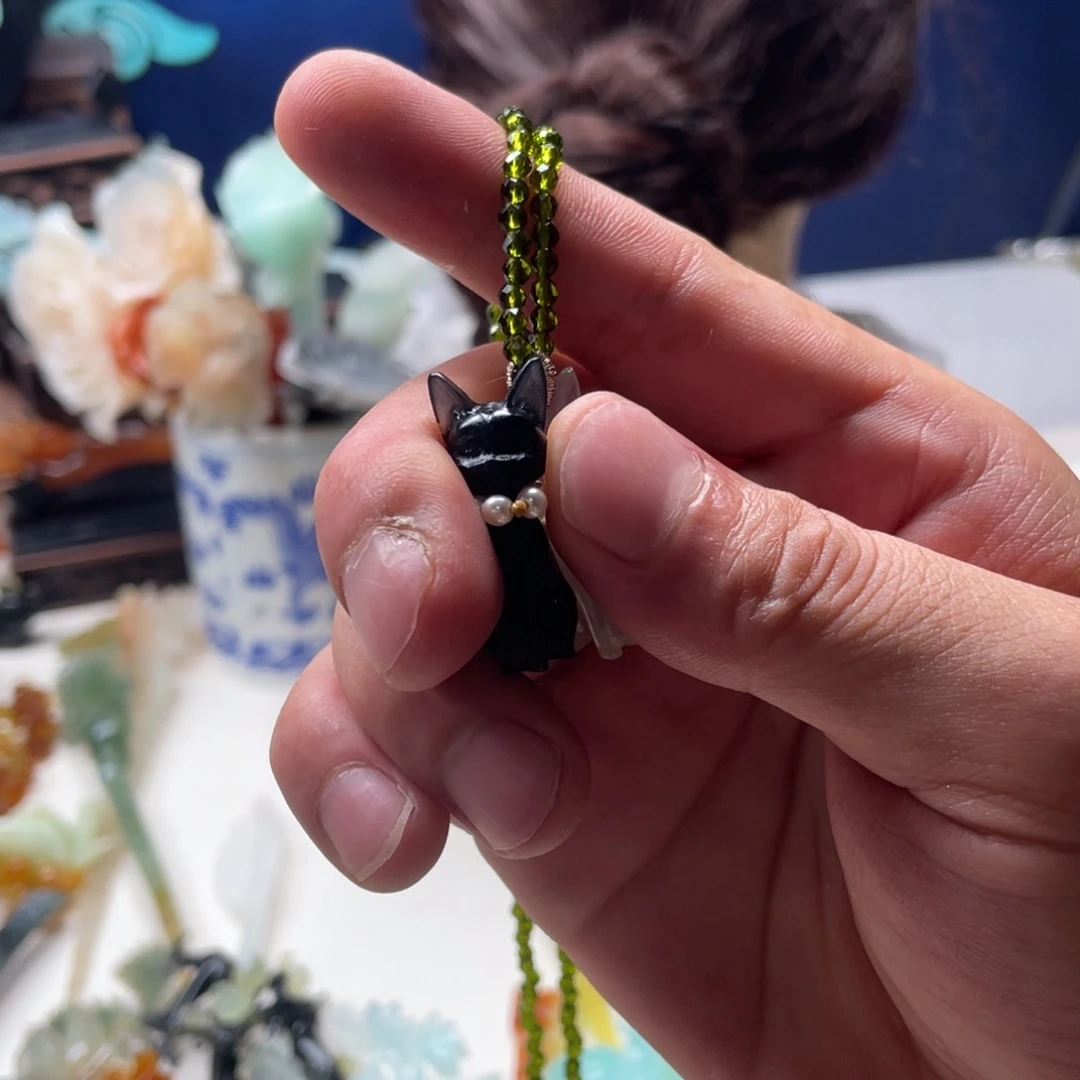 【闪购商品】蛇纹石玉未镶嵌发饰浙**周