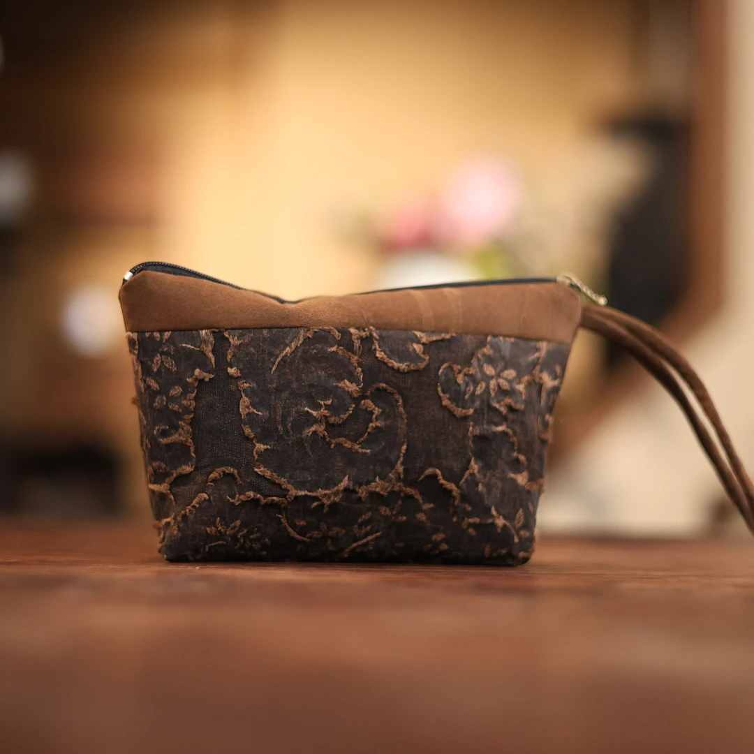 月海陨痕 零钱包-full moon系列 14*05*10cm 茶道零配（慢蓝S1933）