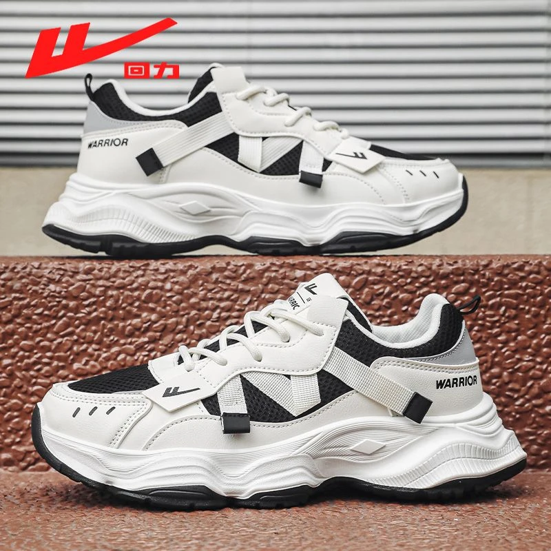 回力运动鞋子男潮流百搭秋季户外透气网面鞋低帮厚底休闲老爹鞋男