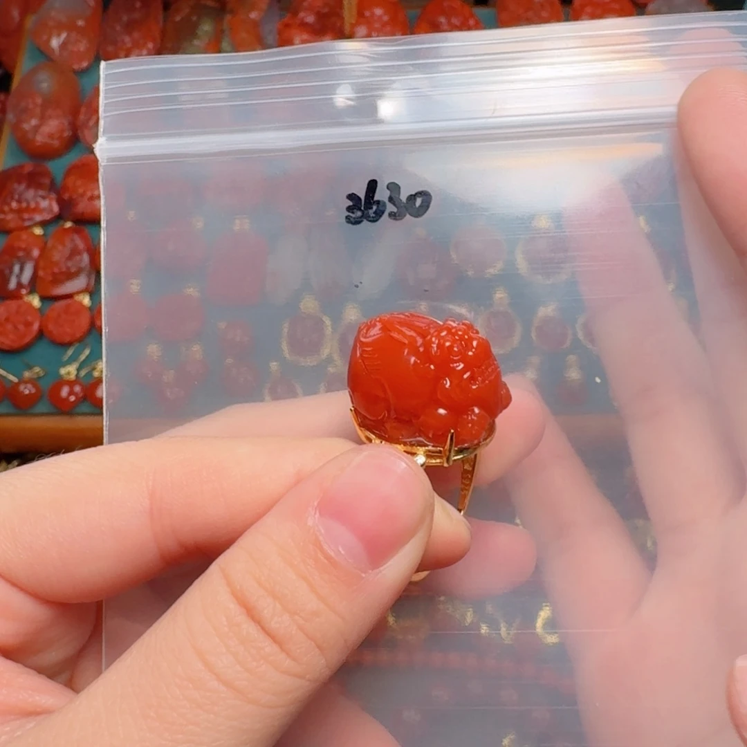 南红玛瑙南红银S925镶嵌