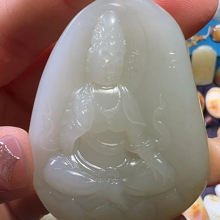和田玉未镶嵌吊坠(不含链)