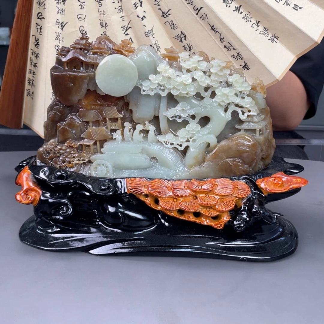 和田玉未镶嵌摆件