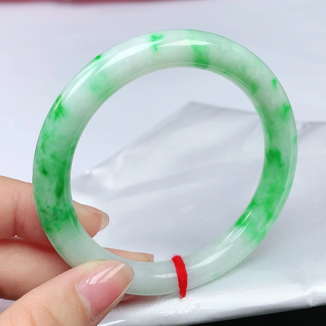 翡翠手镯未镶嵌56圈圆2060