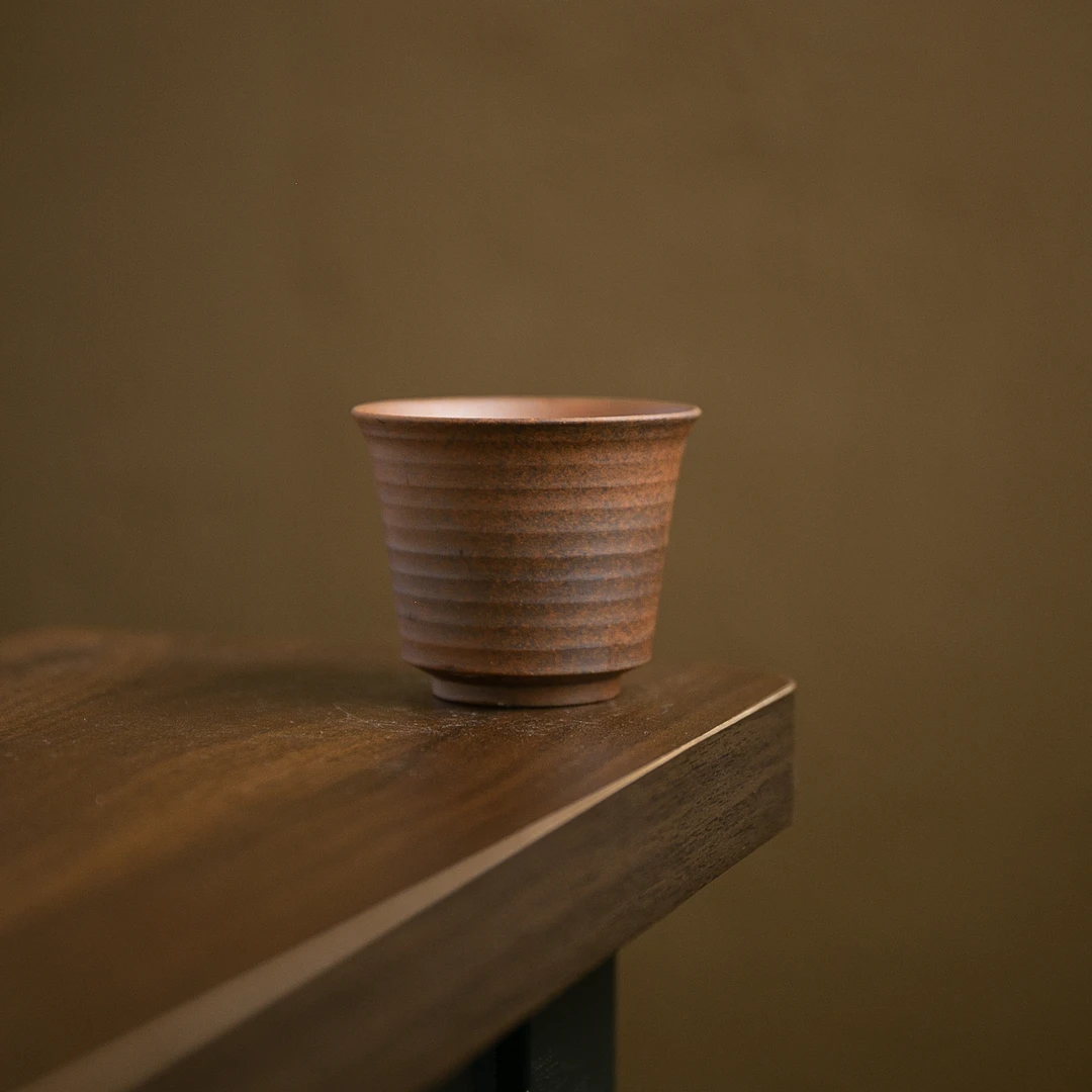【岩悟】经典马蹄杯杯.7402.中式复古泡茶品茗杯主人杯茶杯