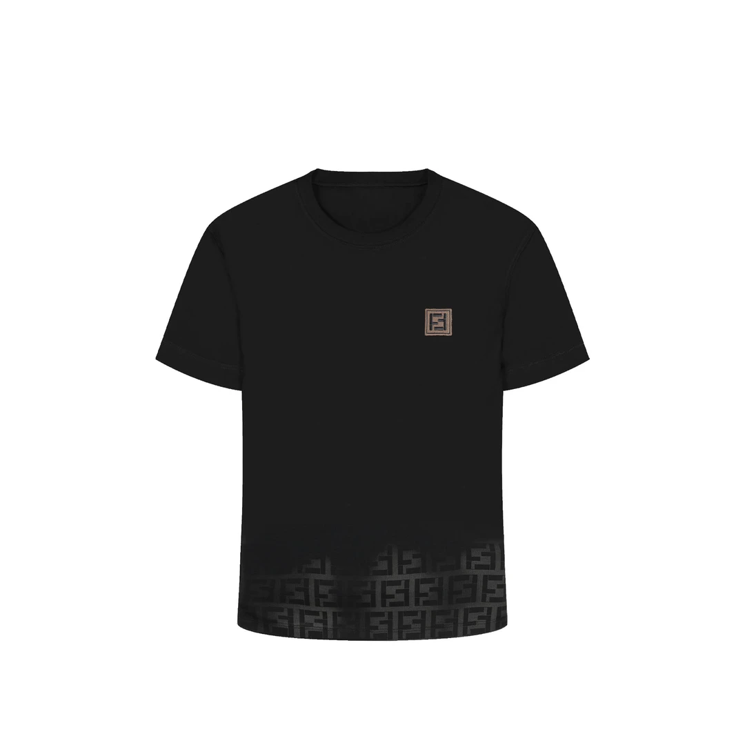 朗尼芬迪新款立体刺绣匹马棉短袖数码印花男装T恤7316174310