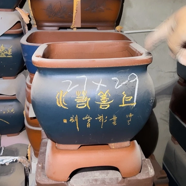 紫砂花盆紫砂等传统
