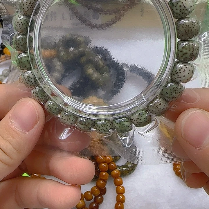 星月菩提手串170傲世半壁留白星月菩提98单圈河豚