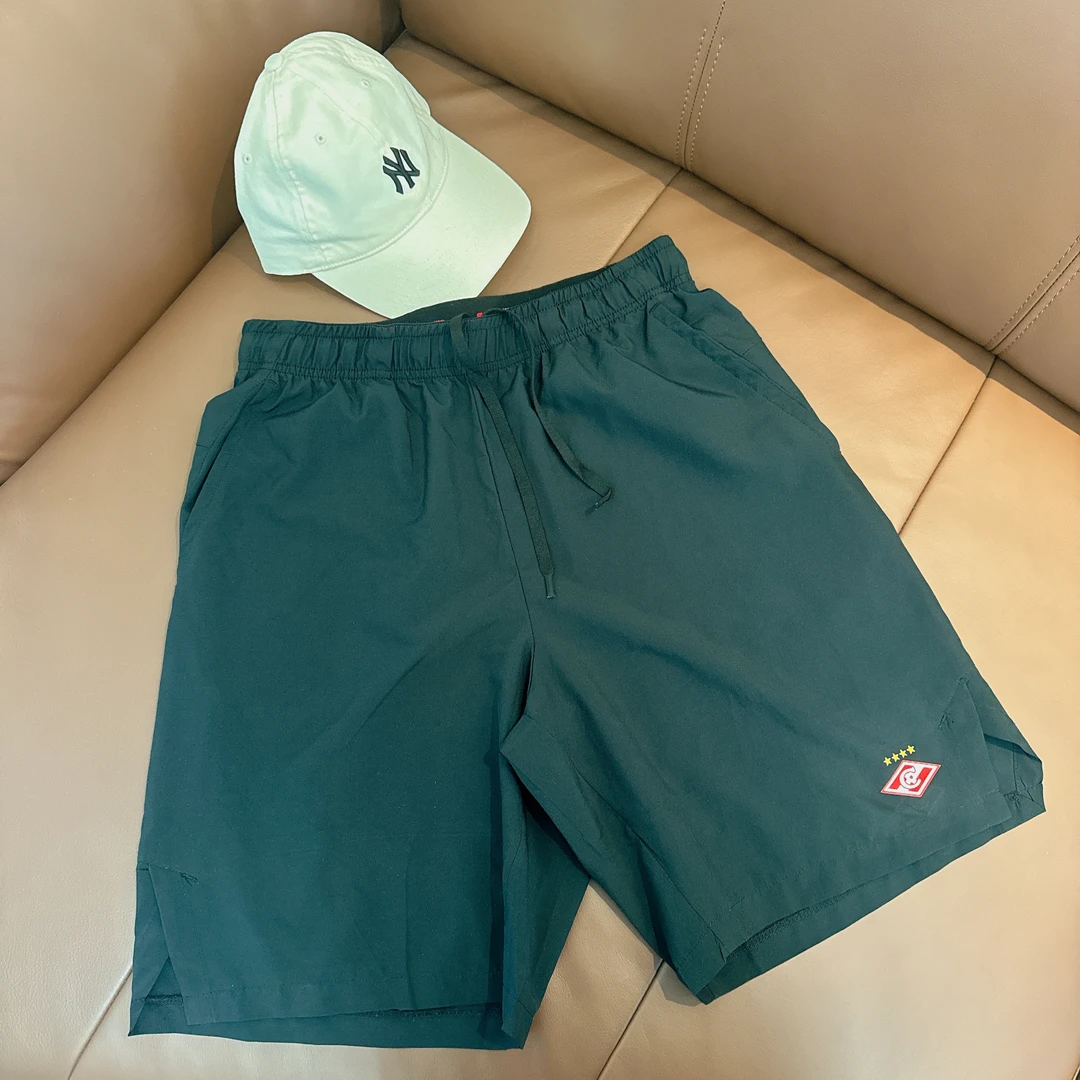 松紧带梭织运动休闲修身运动速干中裤夏款透气休闲百搭短裤夏季