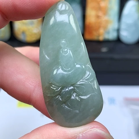 翡翠未镶嵌颈饰缅甸翡翠悟道