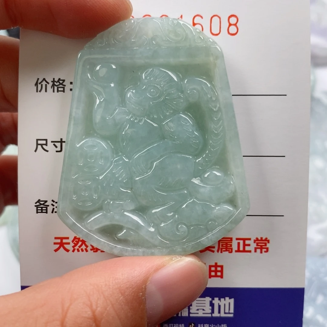 颈饰未镶嵌翡翠挂件