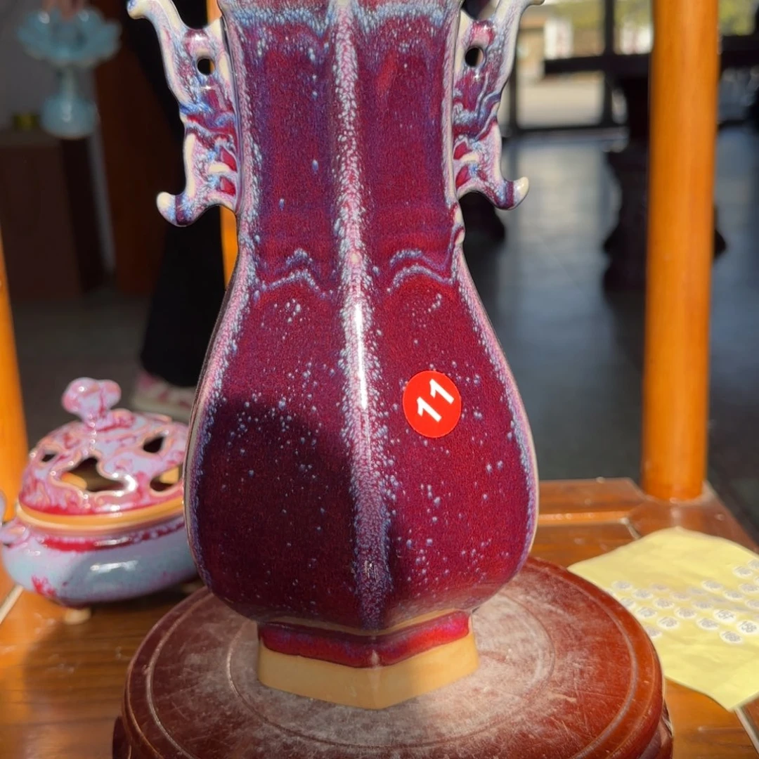 摆件瓷郑家钧窑摆件