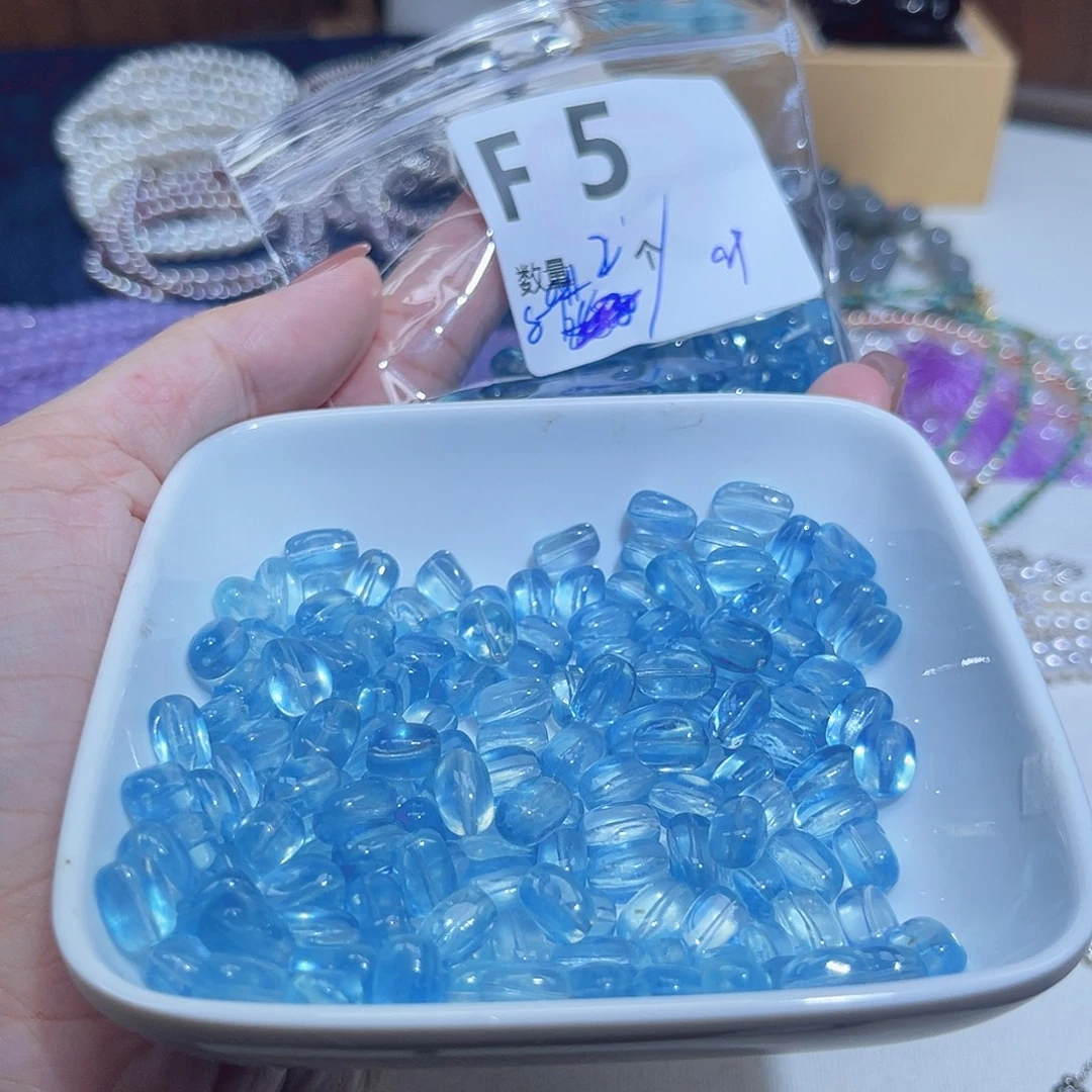 海蓝宝石裸石F5。