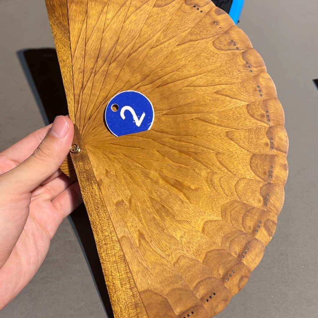 金丝楠小叶桢楠苏扇16cm