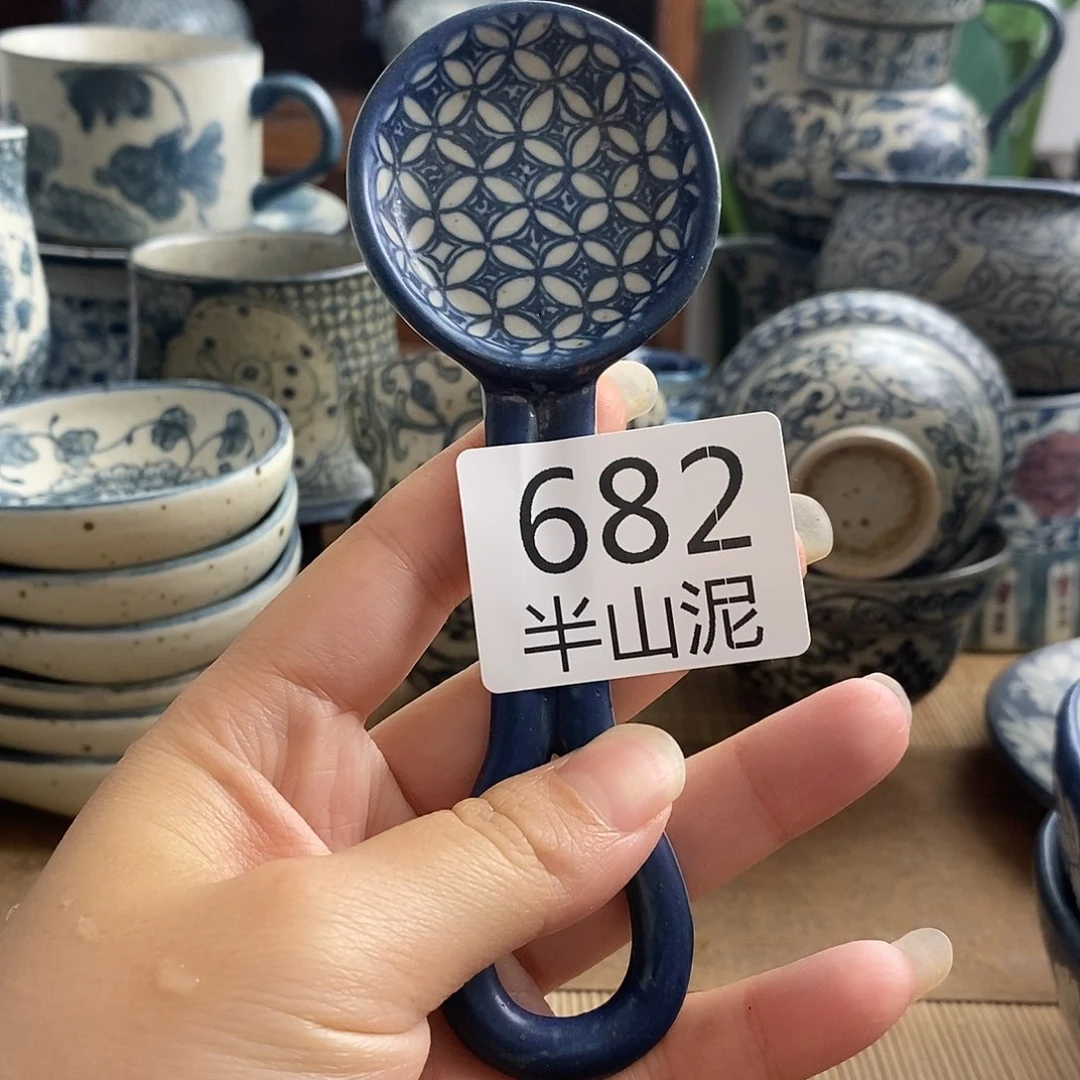 手工手绘青花高温陶瓷