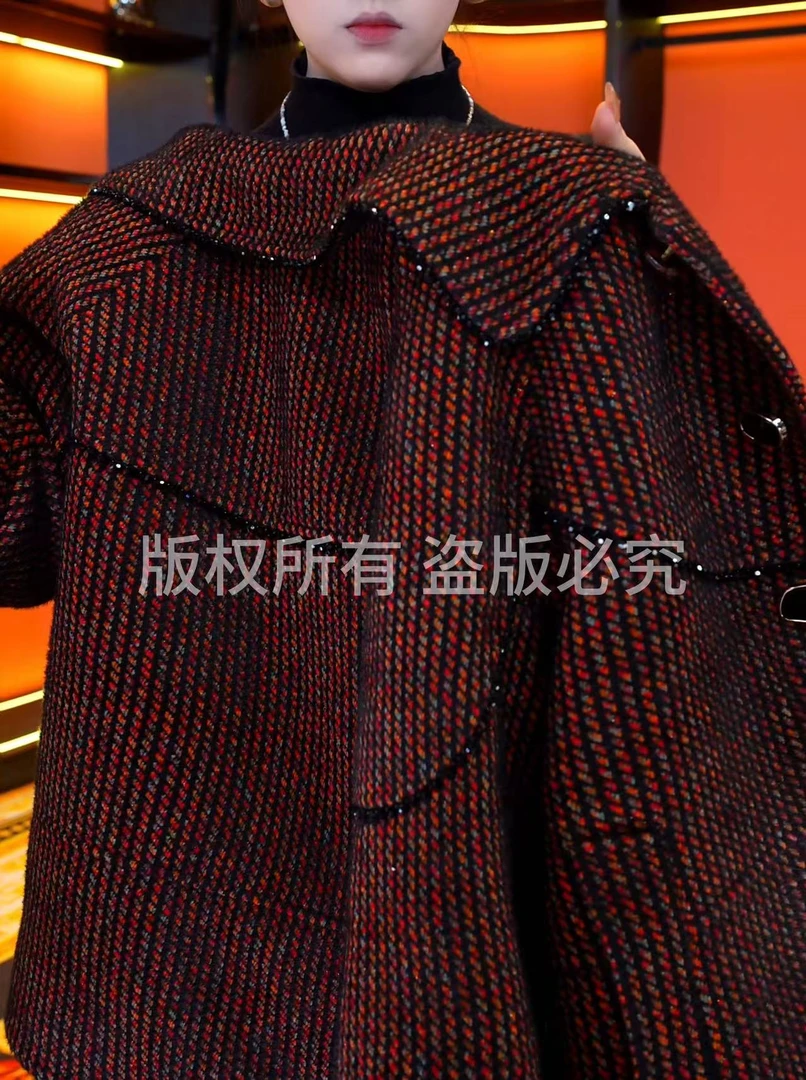 【杭州专柜正品升级加厚】2025冬季新款红黑色女貂绒外套（送运费险）