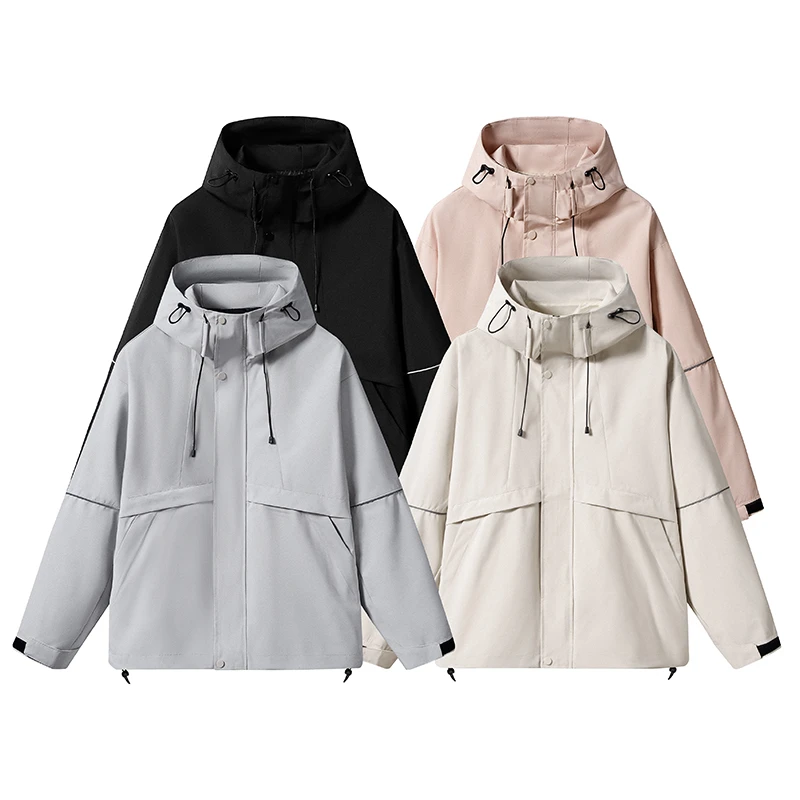 （大白精选）连帽反光条港风潮流外套春秋季宽松-920（退货补运费）