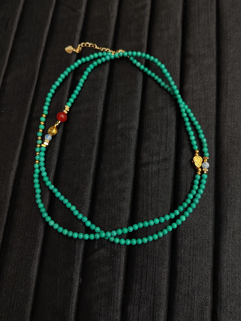 南红绿松毛衣链*多样性单个发货