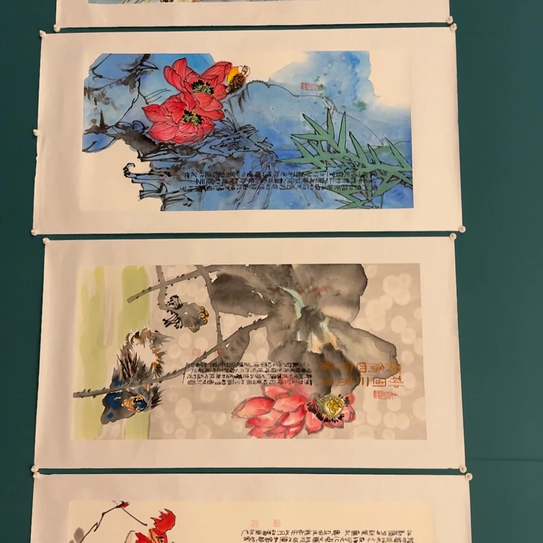 国画邹老师画作画作