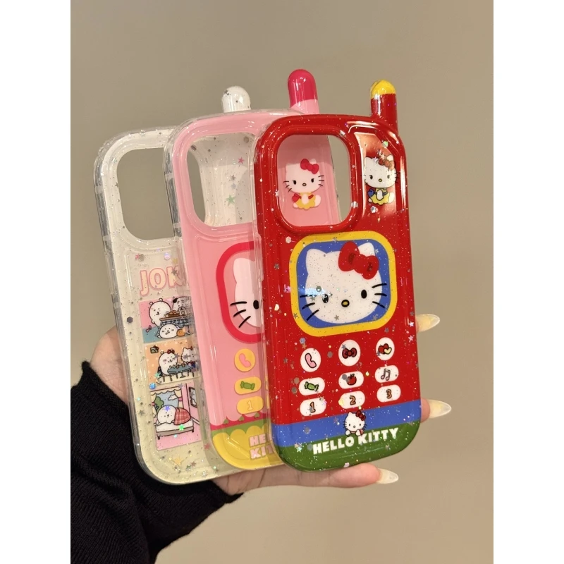 卡通大哥大可爱猫咪自嘲熊的一天适用iphone16promax苹果15手机壳