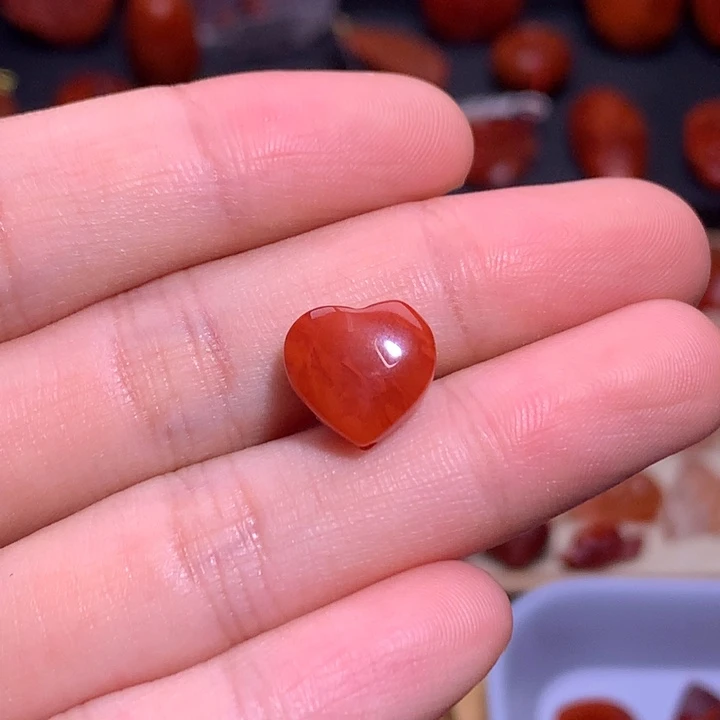 南红玛瑙未镶嵌珠宝半成品微瑕1529