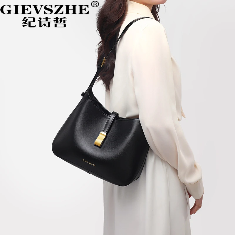 纪诗哲包包女款2025新款单肩腋下包大容量托特包双旦礼物送女友