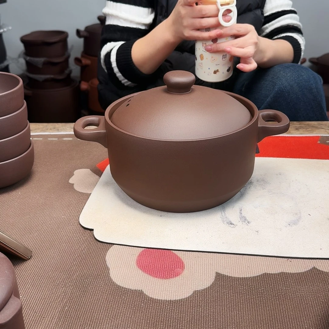 紫砂砂锅3升正品无暇