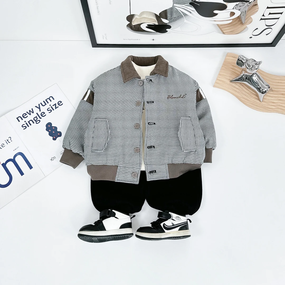 男童外套秋冬款2025新款秋冬装儿童夹克 D-DMD6202 悠悠童话童装