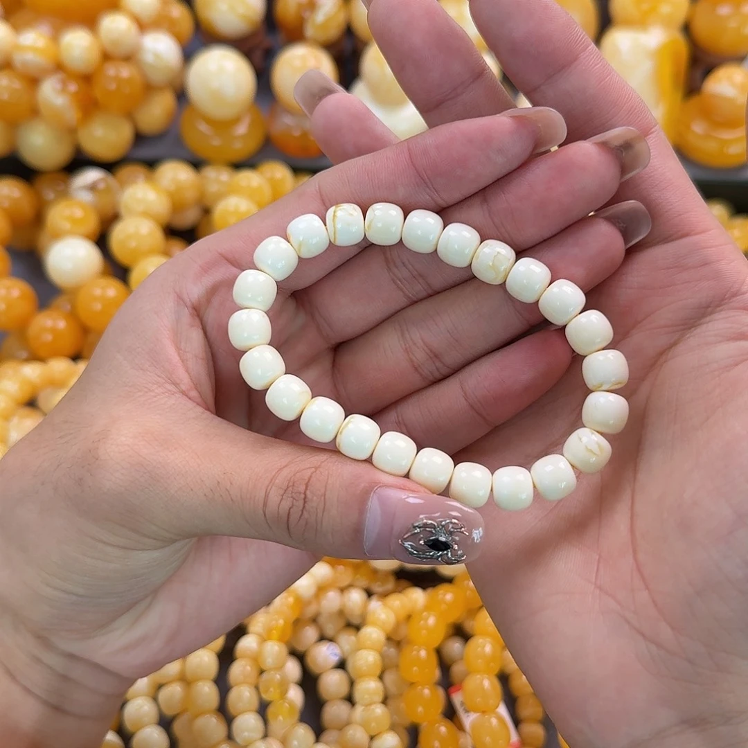 蜜蜡未镶嵌珠宝奇石同料9mm