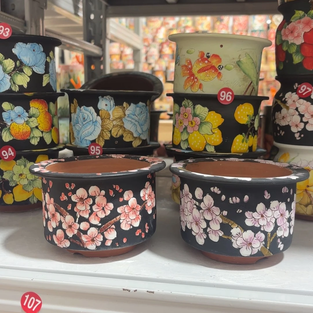 景德镇手绘花盆陶瓷10/8